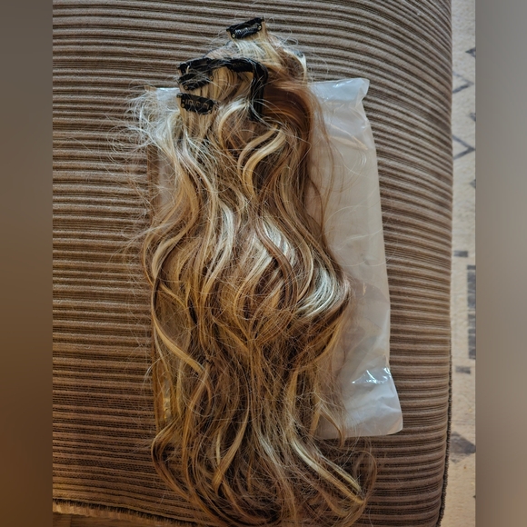 Temu Other - Elegant Multi-Tone Hair Extensions